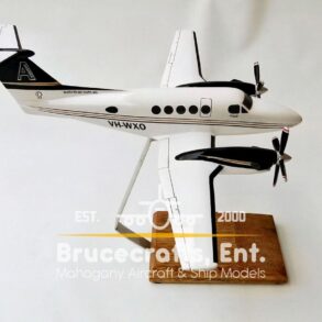 Model of Beechcraft King Air B200 (VH-WXO) with detailed craftsmanship.